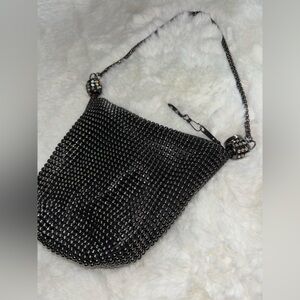 Rock and Roll rhinestone bling Metal Purse Handbag Clutch - Sooo cool !